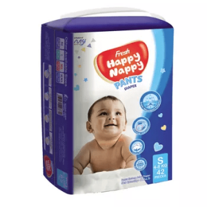 Fresh Happy Nappy Pant Diaper S (4-8 kg) 42 pcs